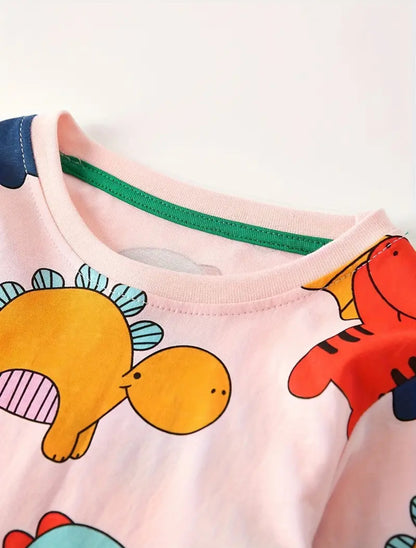 Dívčí pyžamo DINOSAURUS růžové