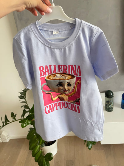 Dětské tričko Ballerina Cappuccina – lila