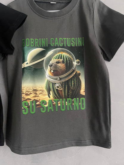 Set 2 dětských triček – Cappuccino Assassino & Bobrini Cactusini