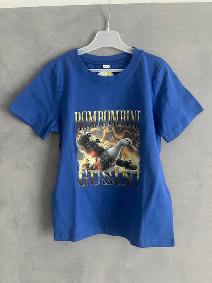 Dětské tričko s krátkým rukávem Bombombini Gusini – modré