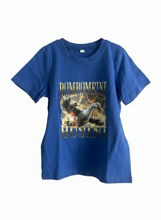 Dětské tričko s krátkým rukávem Bombombini Gusini – modré