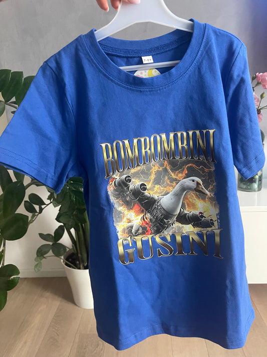 Dětské tričko s krátkým rukávem Bombombini Gusini – modré