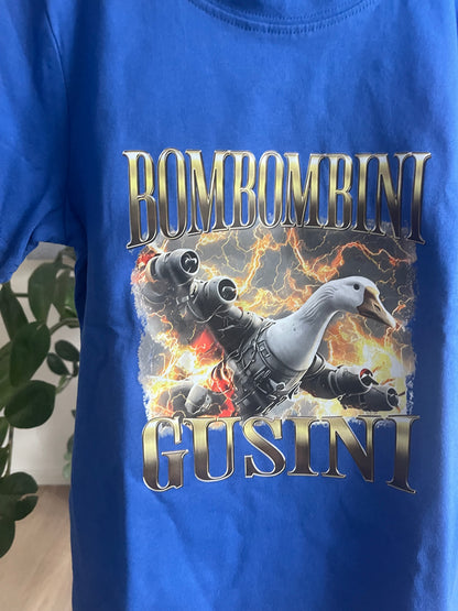 Dětské tričko s krátkým rukávem Bombombini Gusini – modré