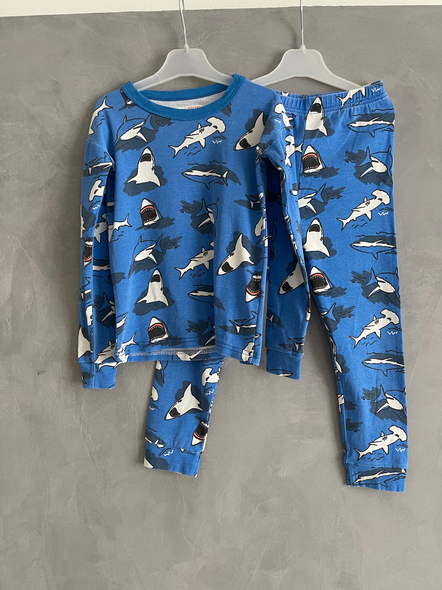 Boys' SHARK pajamas, blue