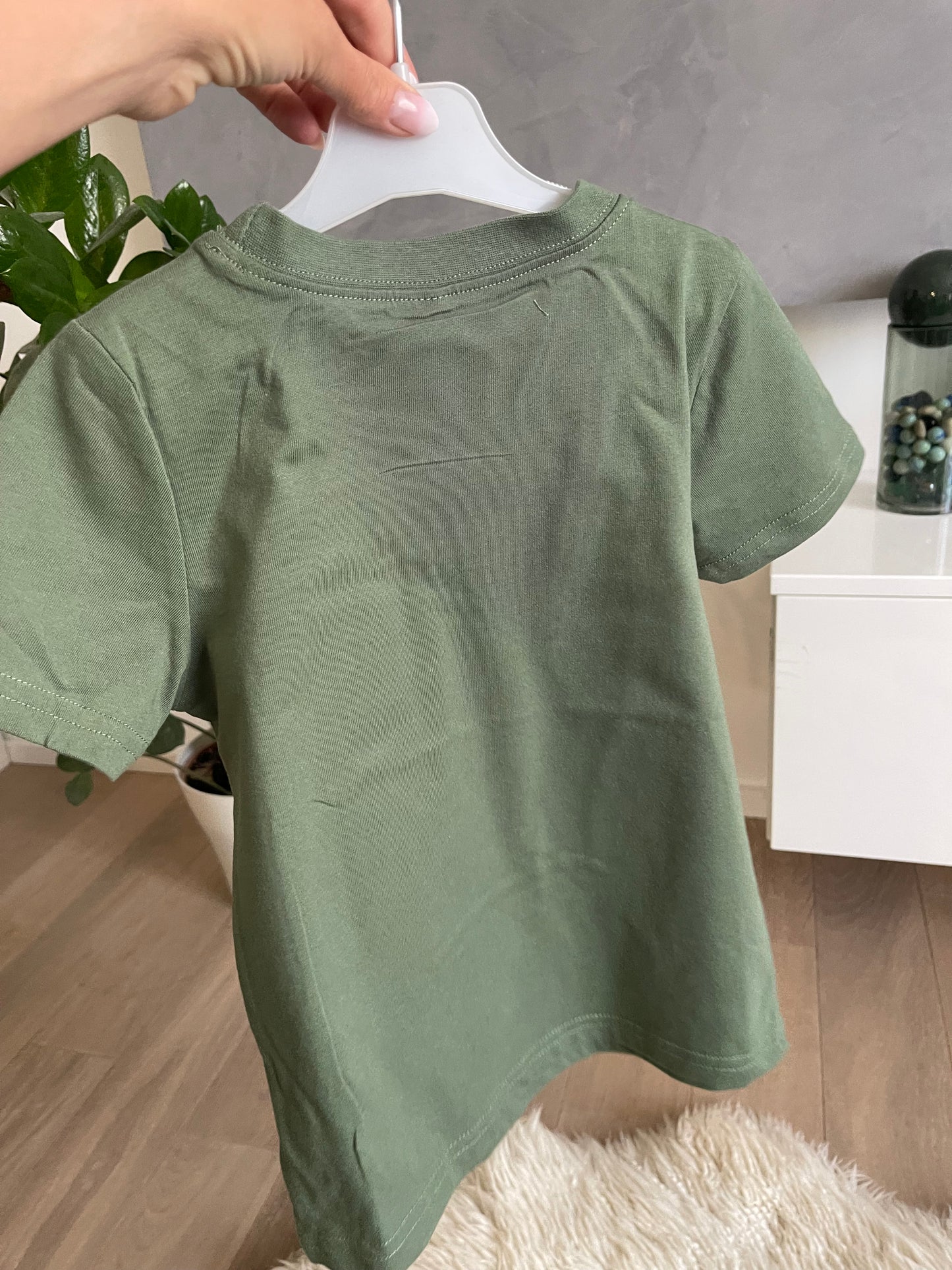 Dětské tričko s krátkým rukávem BRAINROT khaki