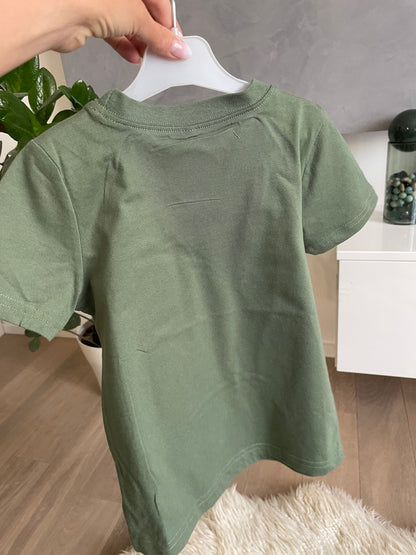 Dětské tričko s krátkým rukávem BRAINROT khaki