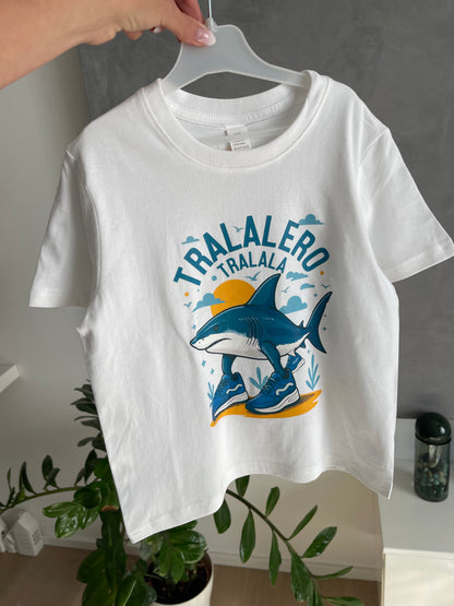 Dětské tričko s krátkým rukávem TRALALERO TRALALA bílé