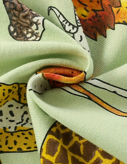 UNISEX dvoudílné dlouhé pyžamo ZOO
