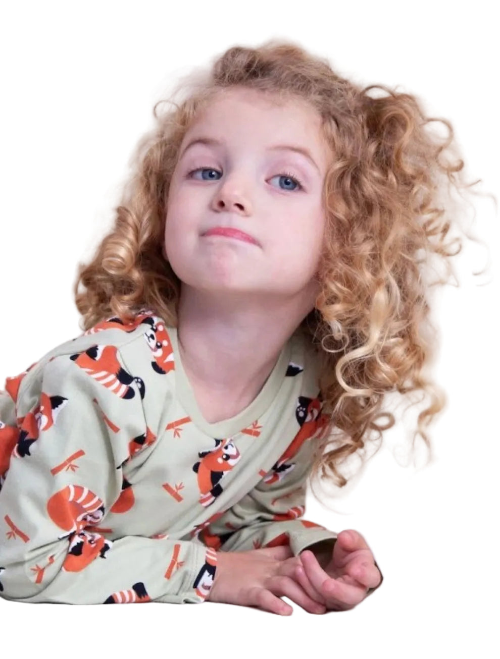 🦊 Dětské pyžamo Fox – zelená Aloe