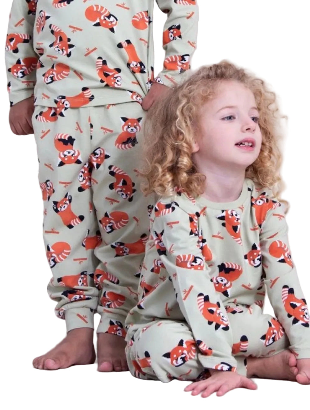 🦊 Dětské pyžamo Fox – zelená Aloe