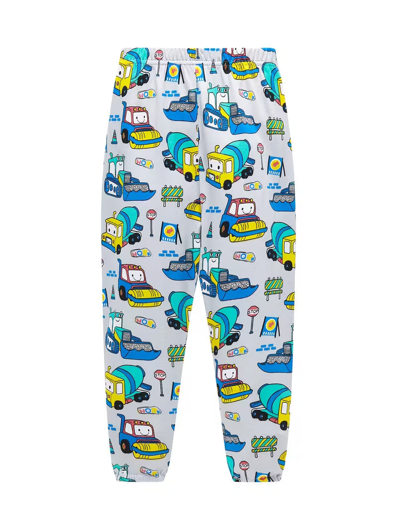 Chlapecké pyžamo STAVBA bagry