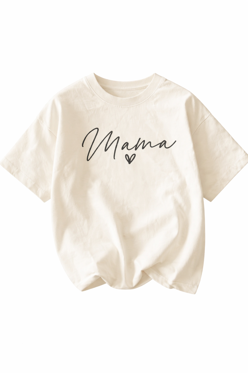 Tričko s krátkým rukávem MAMA Valentýnská edice BÍLÁ